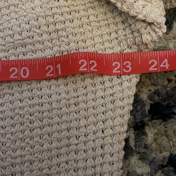 NWOT WAFFLE KNIT V NECK LIGHT WEIGHT PULLOVER - Picture 6 of 6